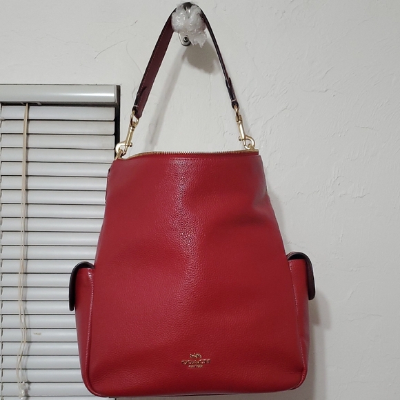 Coach Handbags - Coach Pennie Cherry Red Shoulder Crossbody Bag